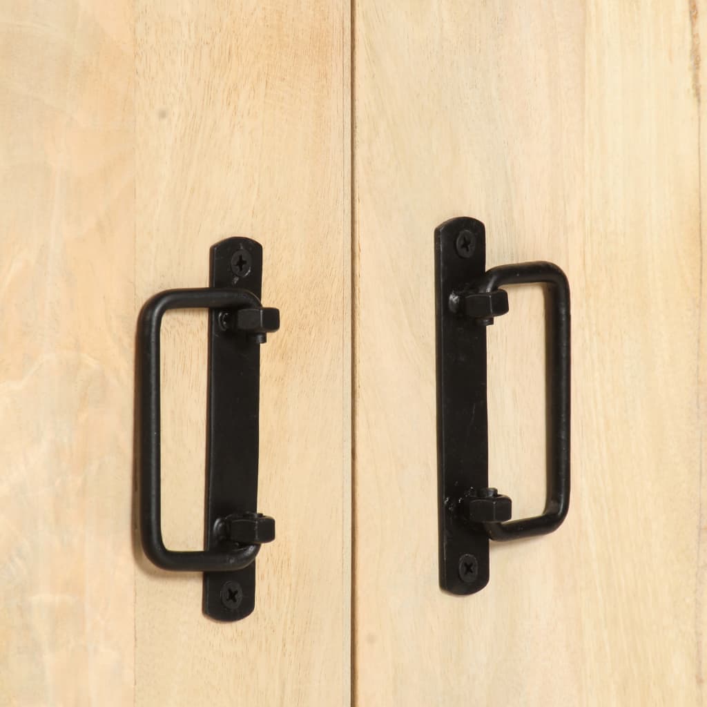 Boekenkast met 4 schappen 124x30x180 cm massief mangohout is nu te koop bij PeponiXL, paradijselijk wonen!