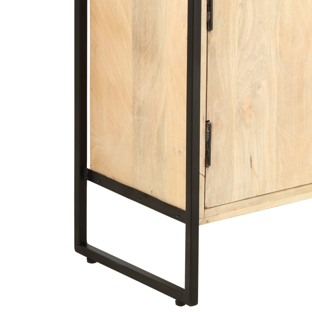 Boekenkast met 4 schappen 80x30x180 cm massief mangohout is nu te koop bij PeponiXL, paradijselijk wonen!