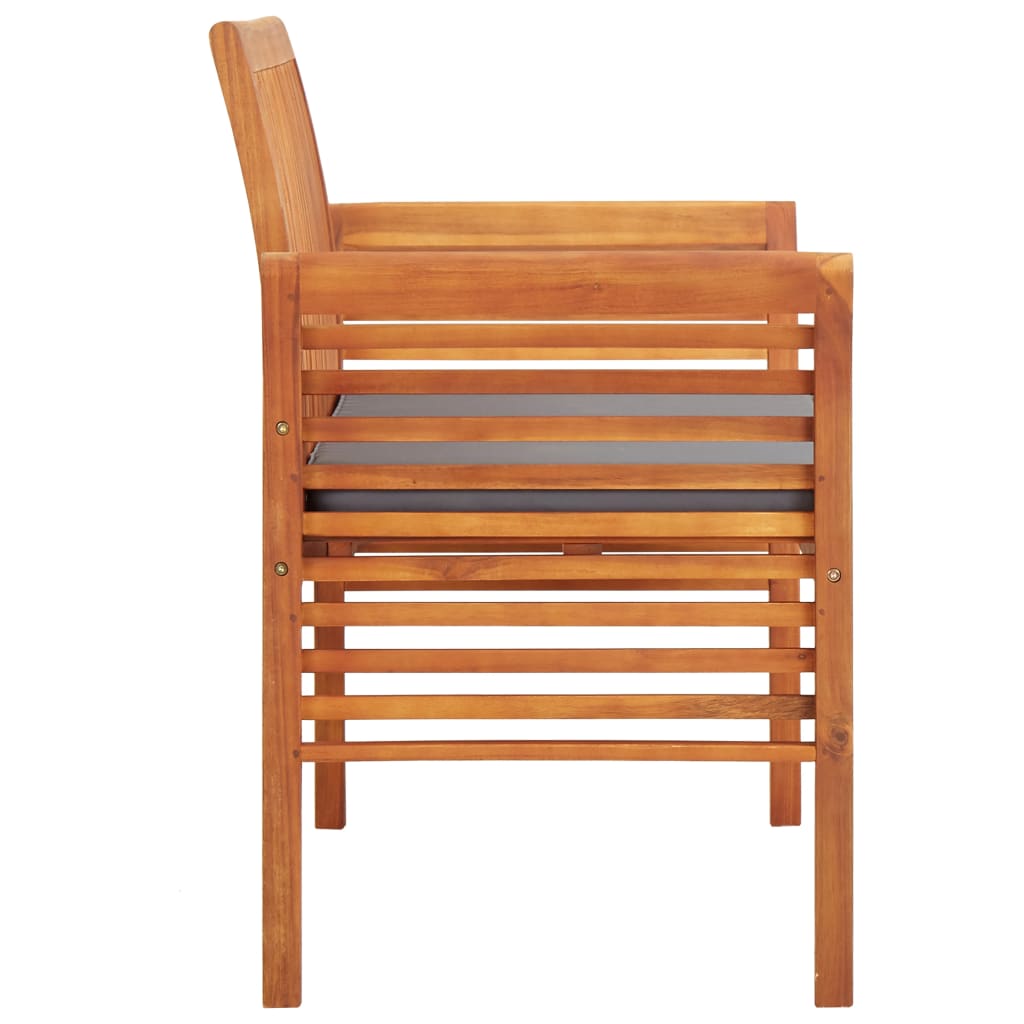 Tuinbank 2-zits met kussen 120 cm massief acaciahout is nu te koop bij PeponiXL, paradijselijk wonen!