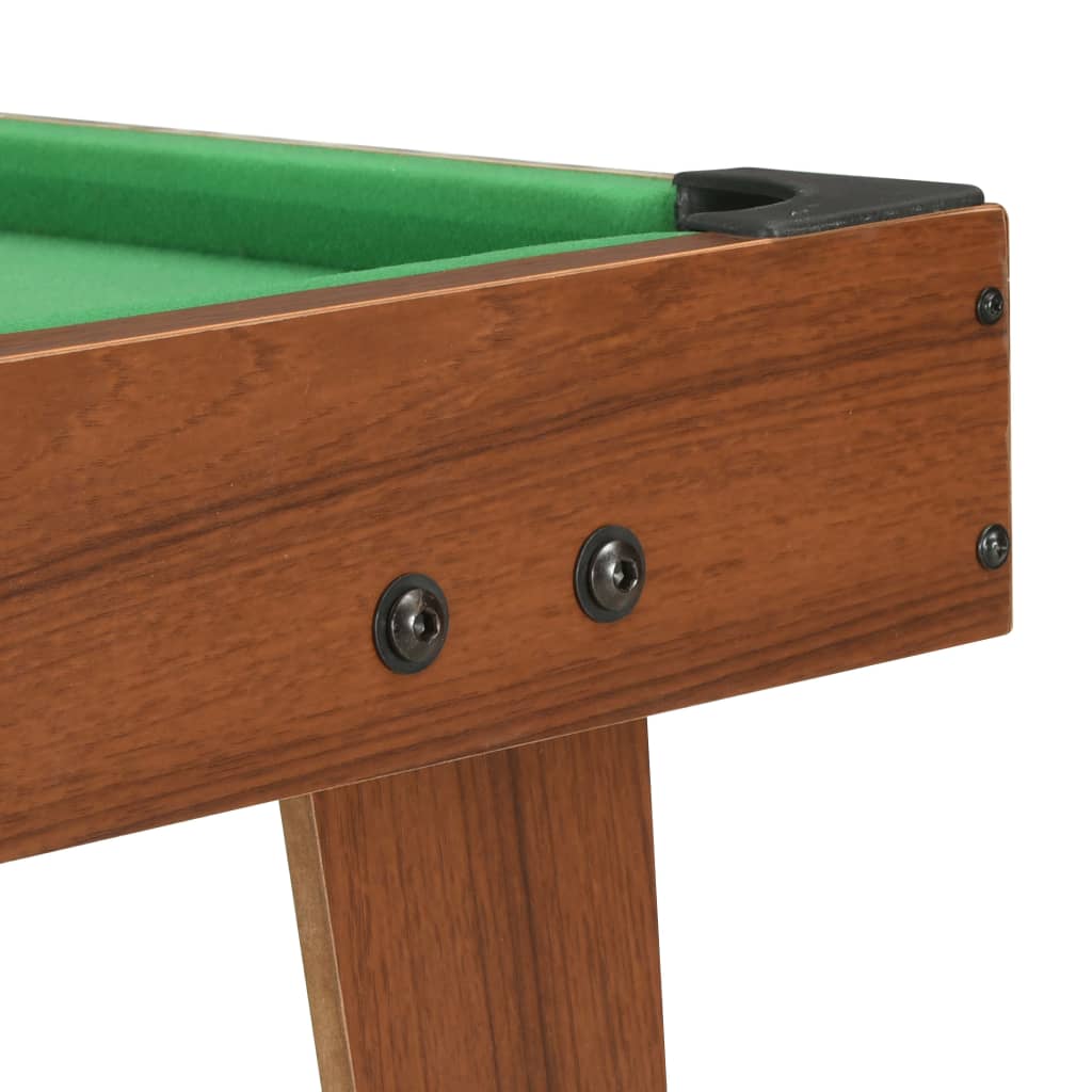 Minipooltafel 3 Feet 92x52x19 cm bruin en groen is nu te koop bij PeponiXL, paradijselijk wonen!