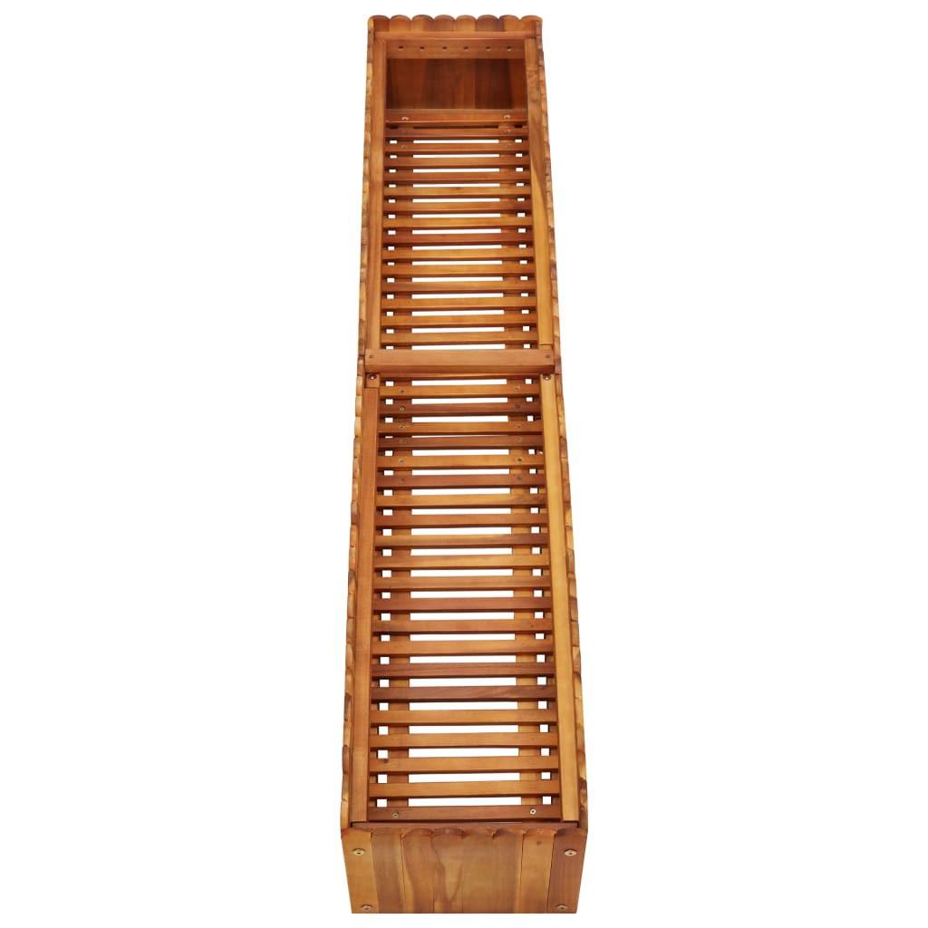 Plantenbak verhoogd 150x30x25 cm massief acaciahout is nu te koop bij PeponiXL, paradijselijk wonen!