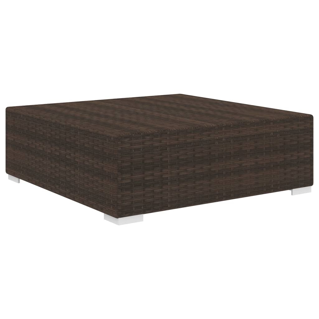 Voetensteun 1 st met kussen poly rattan bruin is nu te koop bij PeponiXL, paradijselijk wonen!