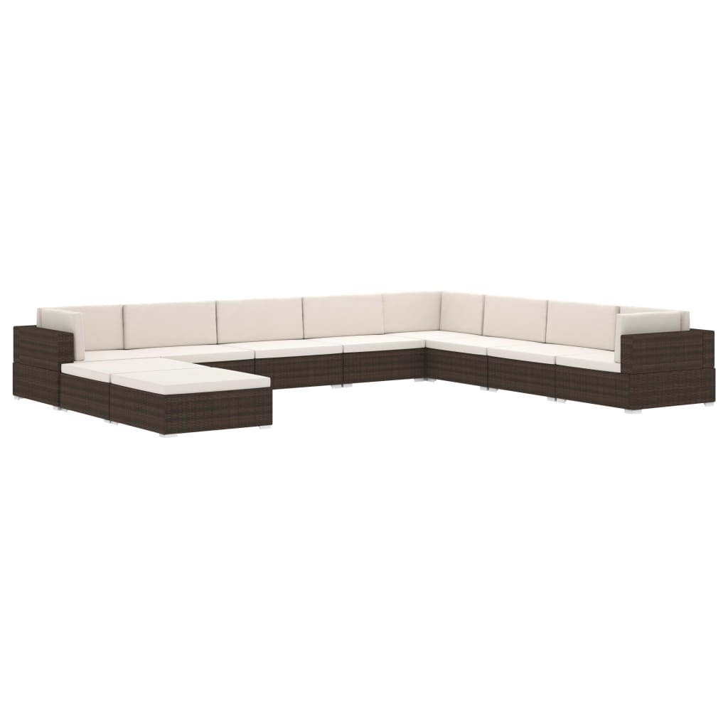 Voetensteun 1 st met kussen poly rattan zwart is nu te koop bij PeponiXL, paradijselijk wonen!