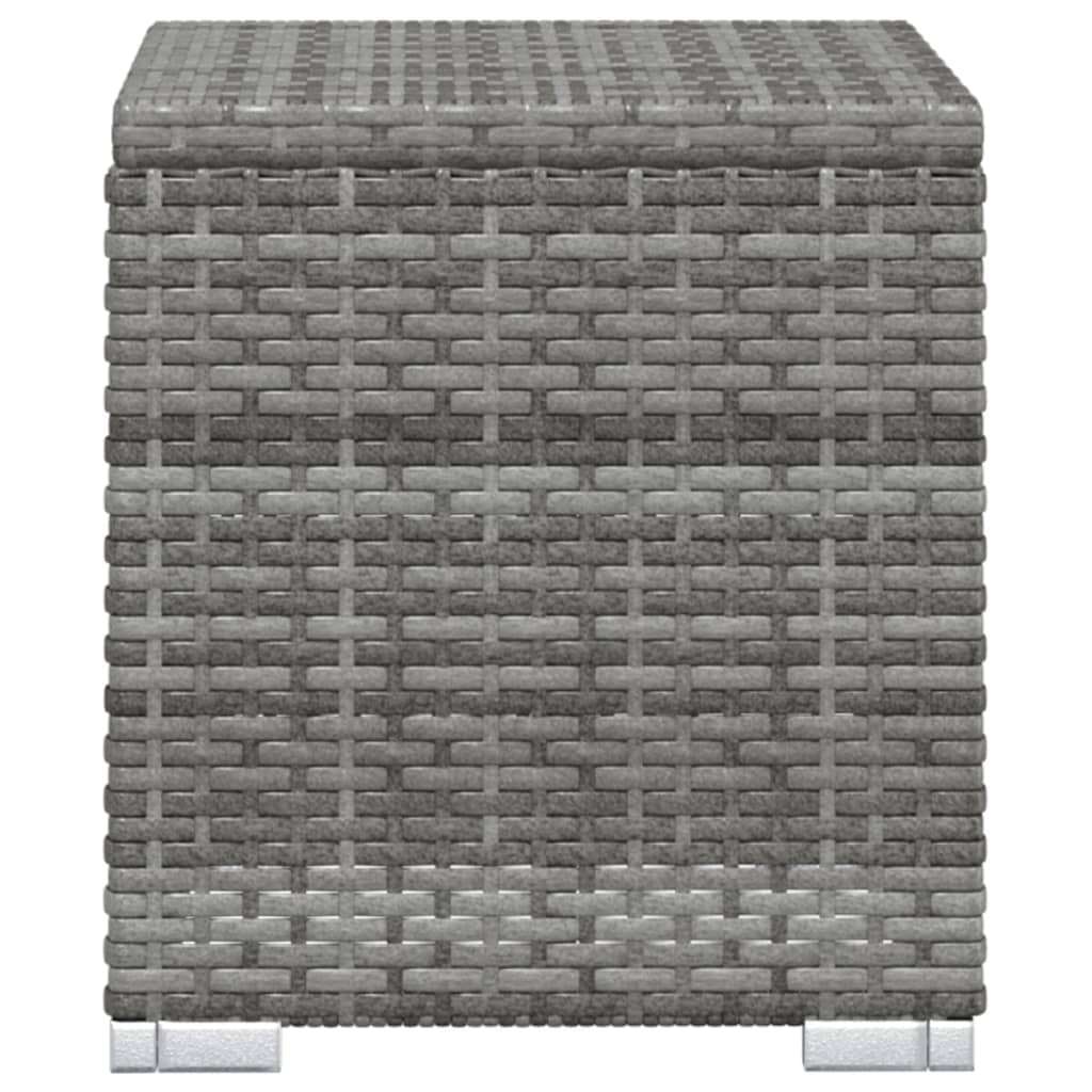 Ligbed met kussen en theetafel poly rattan grijs is nu te koop bij PeponiXL, paradijselijk wonen!