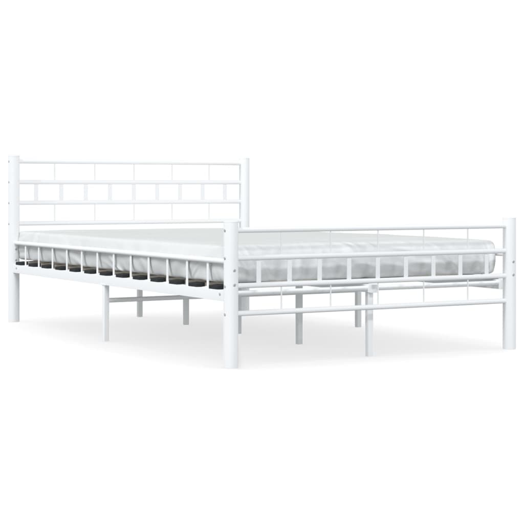 Bedframe metaal wit 140x200 cm is nu te koop bij PeponiXL, paradijselijk wonen!