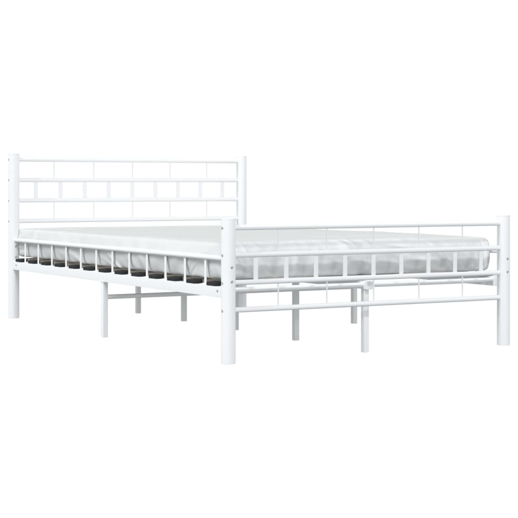 Bedframe metaal wit 140x200 cm is nu te koop bij PeponiXL, paradijselijk wonen!