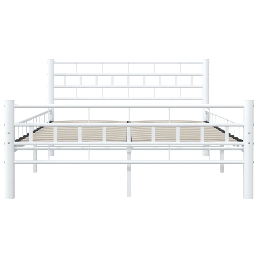 Bedframe metaal wit 140x200 cm is nu te koop bij PeponiXL, paradijselijk wonen!
