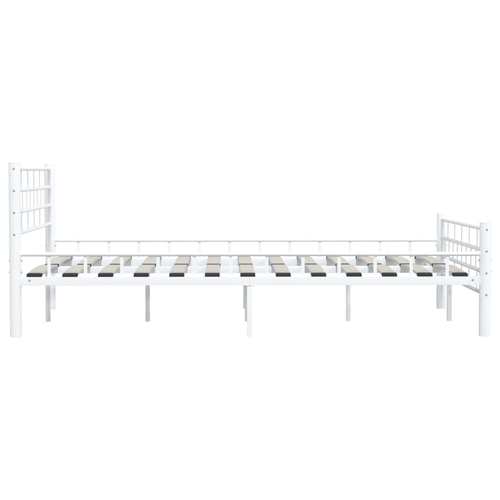 Bedframe metaal wit 140x200 cm is nu te koop bij PeponiXL, paradijselijk wonen!