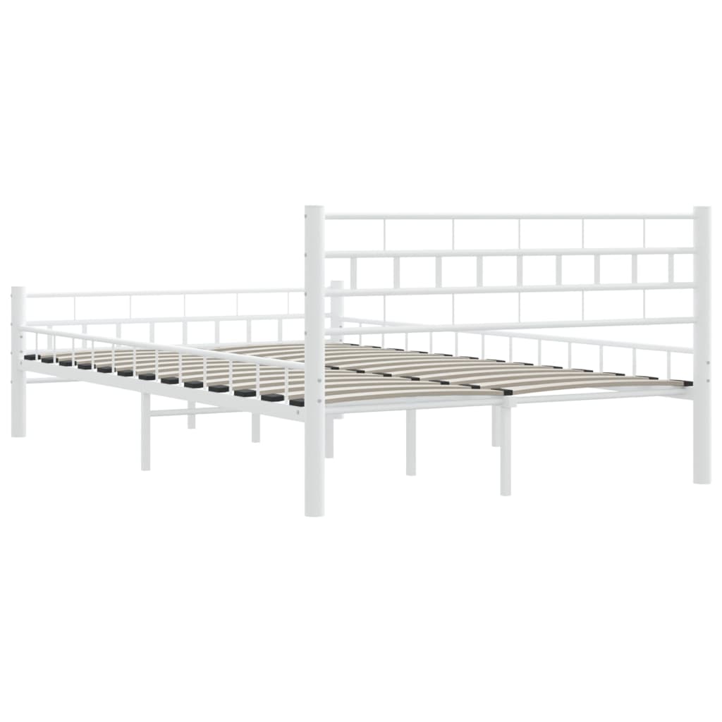 Bedframe metaal wit 140x200 cm is nu te koop bij PeponiXL, paradijselijk wonen!