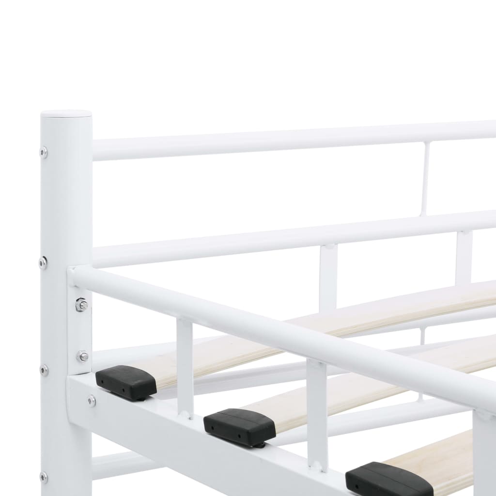 Bedframe metaal wit 140x200 cm is nu te koop bij PeponiXL, paradijselijk wonen!