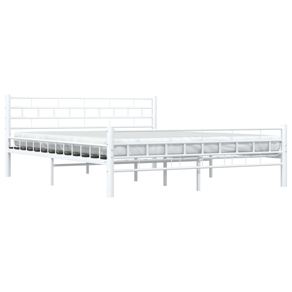 Bedframe metaal wit 160x200 cm is nu te koop bij PeponiXL, paradijselijk wonen!