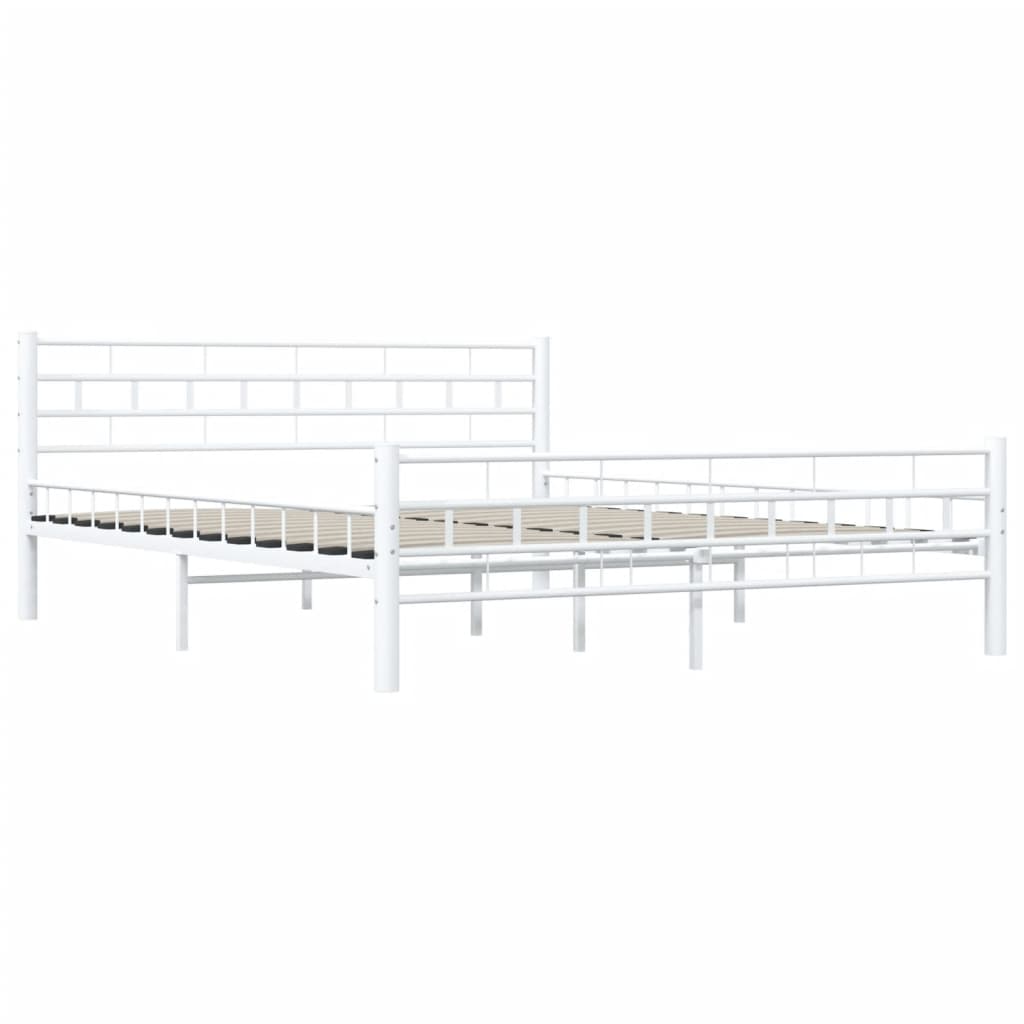 Bedframe metaal wit 160x200 cm is nu te koop bij PeponiXL, paradijselijk wonen!