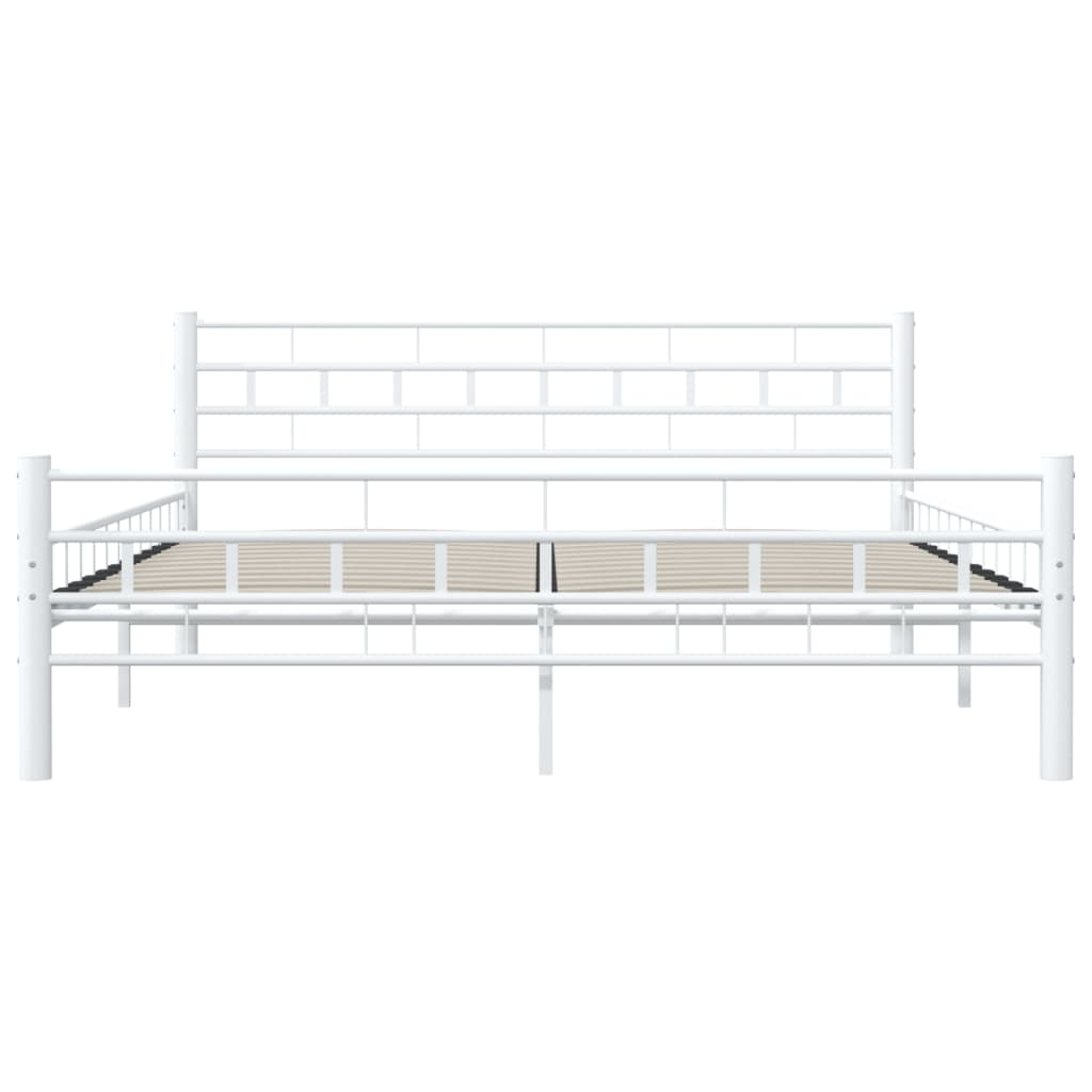 Bedframe metaal wit 160x200 cm is nu te koop bij PeponiXL, paradijselijk wonen!