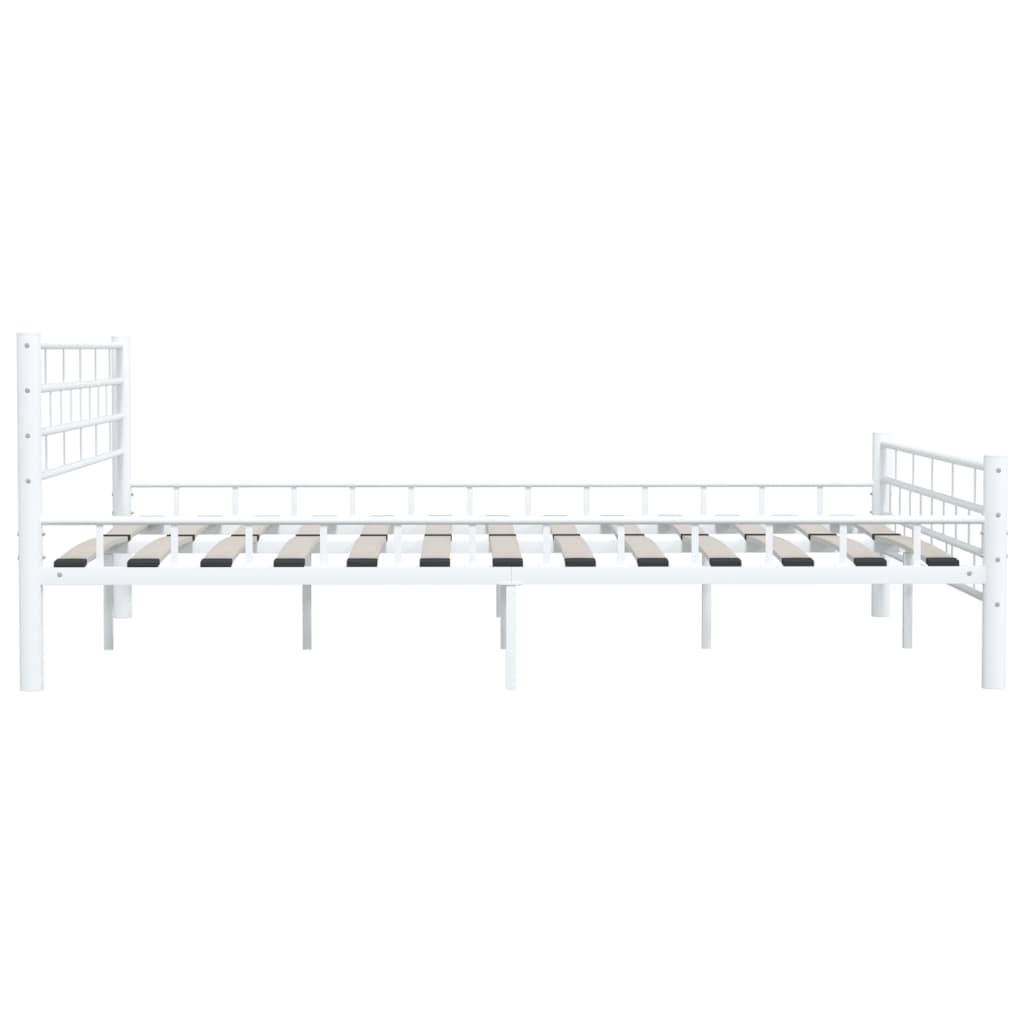 Bedframe metaal wit 160x200 cm is nu te koop bij PeponiXL, paradijselijk wonen!