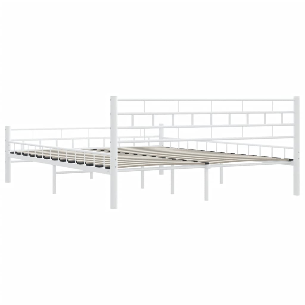 Bedframe metaal wit 160x200 cm is nu te koop bij PeponiXL, paradijselijk wonen!