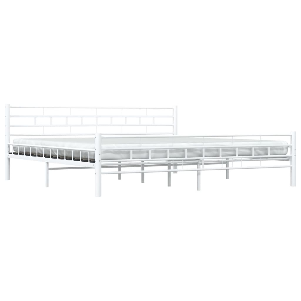 Bedframe metaal wit 200x200 cm is nu te koop bij PeponiXL, paradijselijk wonen!