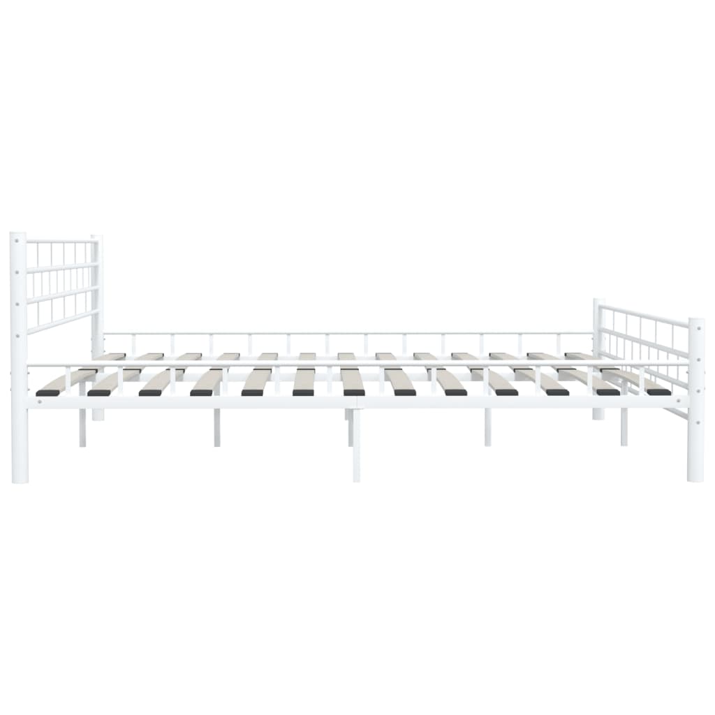 Bedframe metaal wit 200x200 cm is nu te koop bij PeponiXL, paradijselijk wonen!