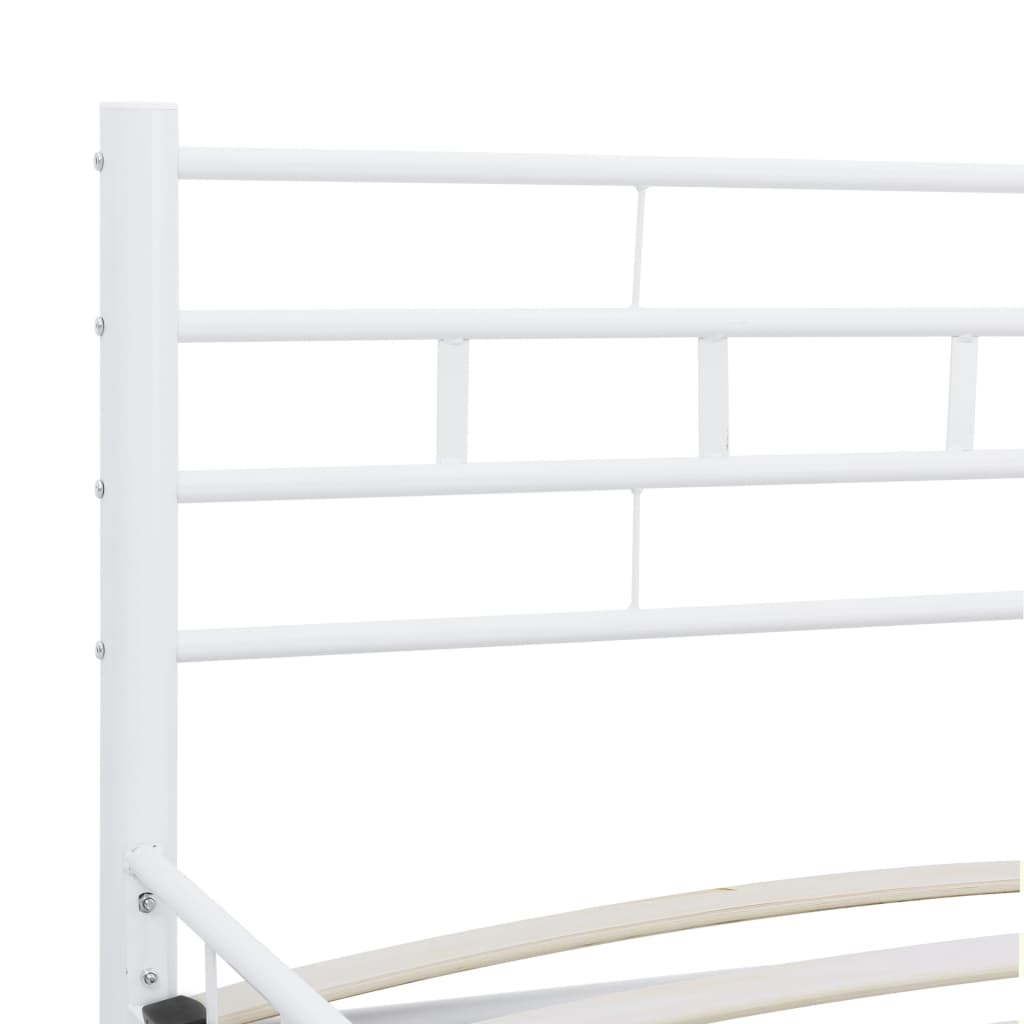 Bedframe metaal wit 200x200 cm is nu te koop bij PeponiXL, paradijselijk wonen!