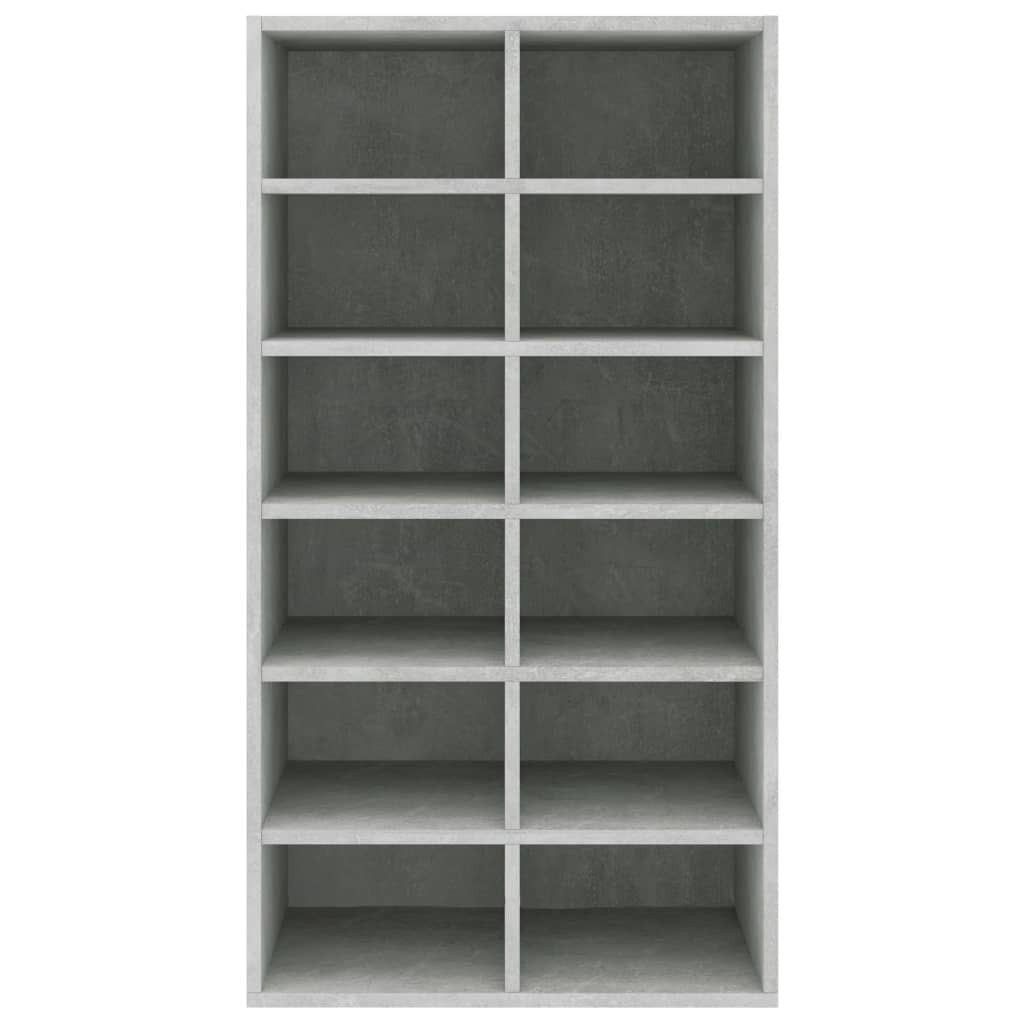 Schoenenrek 54x34x100,5 cm bewerkt hout betongrijs is nu te koop bij PeponiXL, paradijselijk wonen!