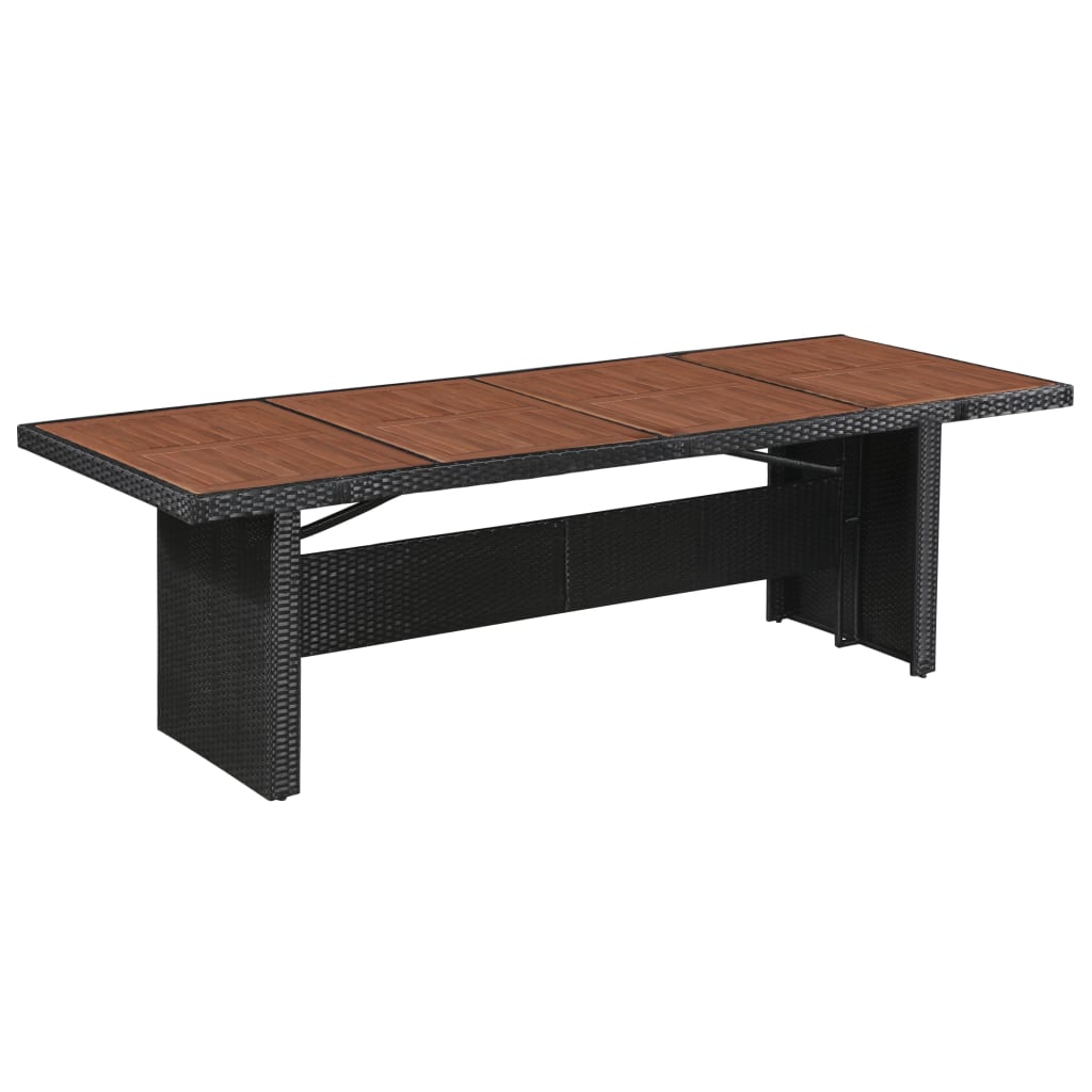 9-delige Tuinset met kussens poly rattan zwart is nu te koop bij PeponiXL, paradijselijk wonen!