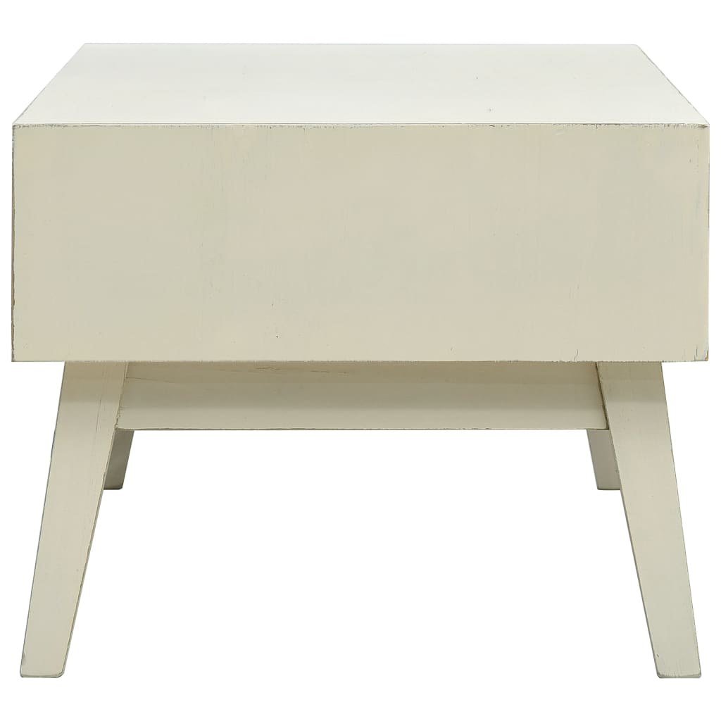 Salontafel met 2 lades 110x50x40 cm bewerkt hout grijs is nu te koop bij PeponiXL, paradijselijk wonen!