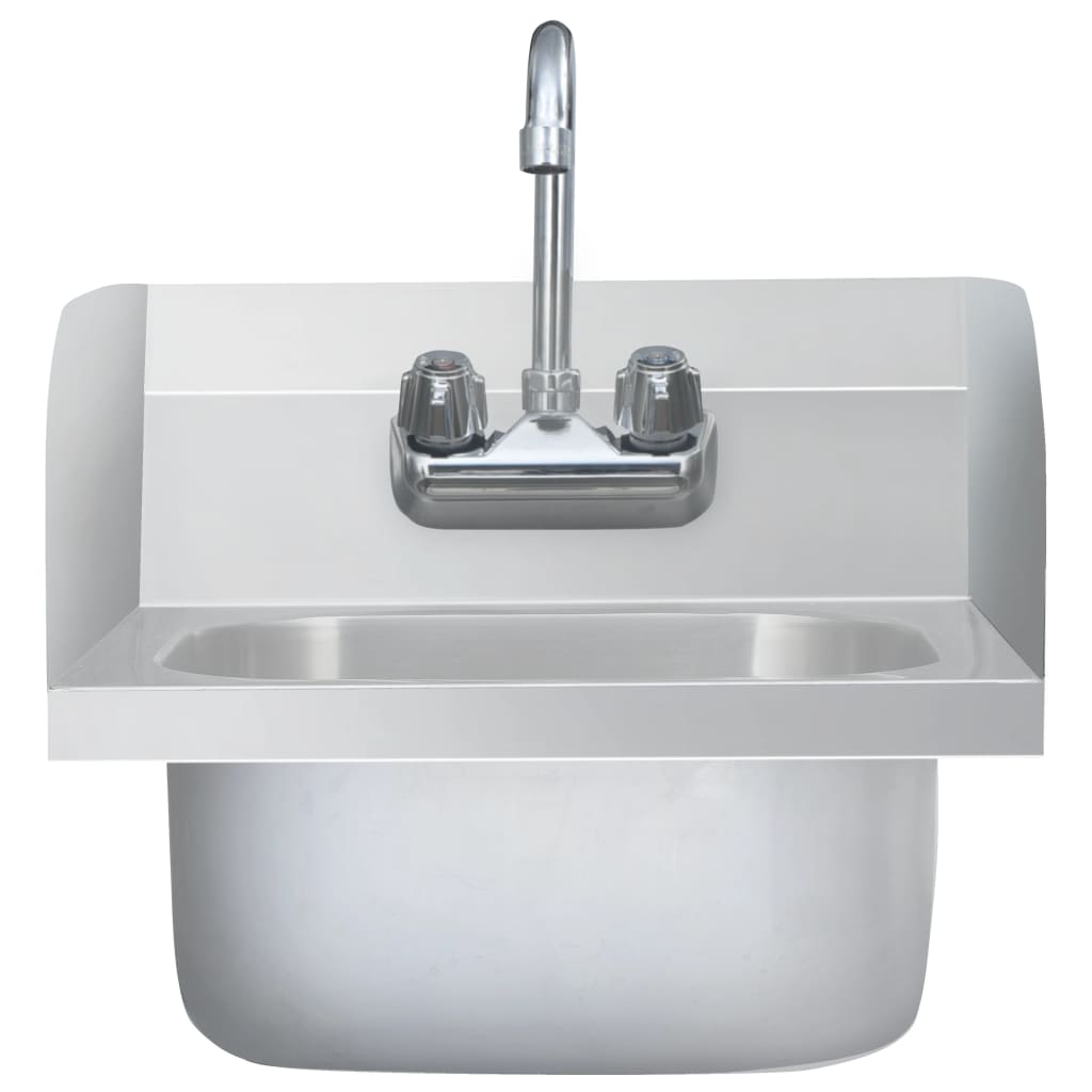 Wasbak met kraan commercieel roestvrij staal is nu te koop bij PeponiXL, paradijselijk wonen!