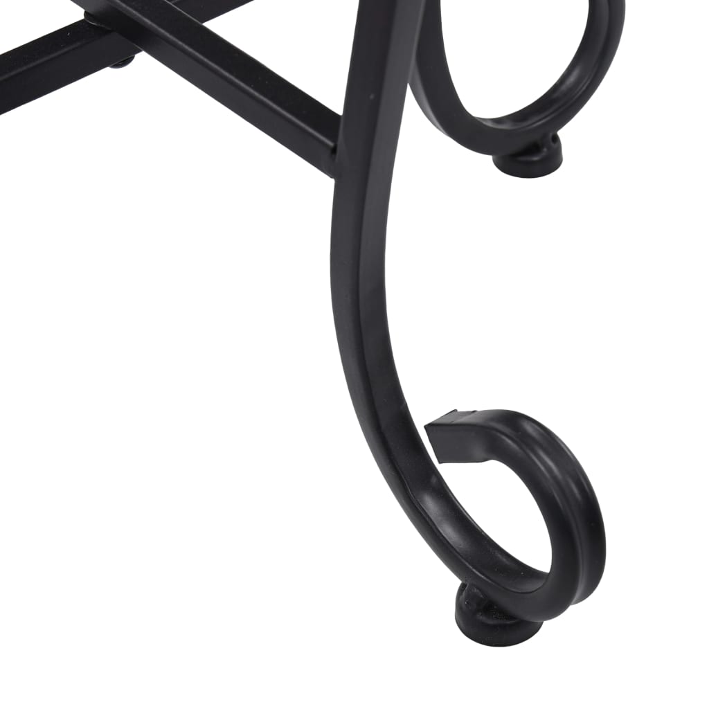 Bijzettafels mozaïek 3 st keramiek terracottakleurig en wit is nu te koop bij PeponiXL, paradijselijk wonen!