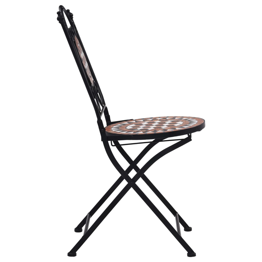 Bistrostoelen mozaïek 2 st keramiek bruin is nu te koop bij PeponiXL, paradijselijk wonen!