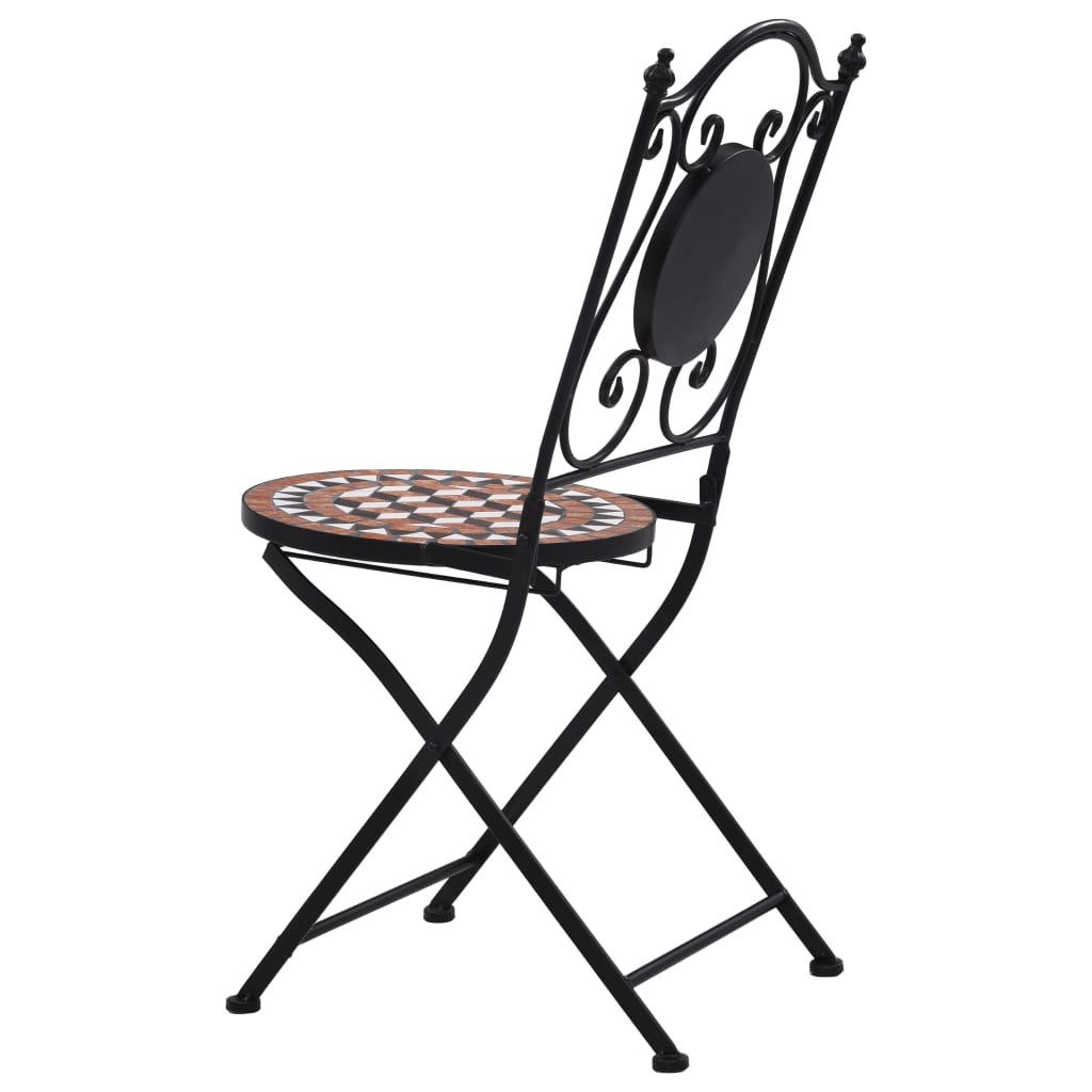 Bistrostoelen mozaïek 2 st keramiek bruin is nu te koop bij PeponiXL, paradijselijk wonen!