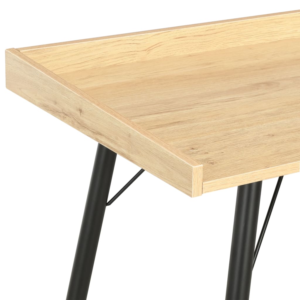 Bureau 90x50x79 cm eikenkleurig is nu te koop bij PeponiXL, paradijselijk wonen!