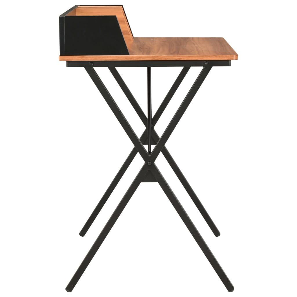 Bureau 80x50x84 cm zwart en bruin is nu te koop bij PeponiXL, paradijselijk wonen!