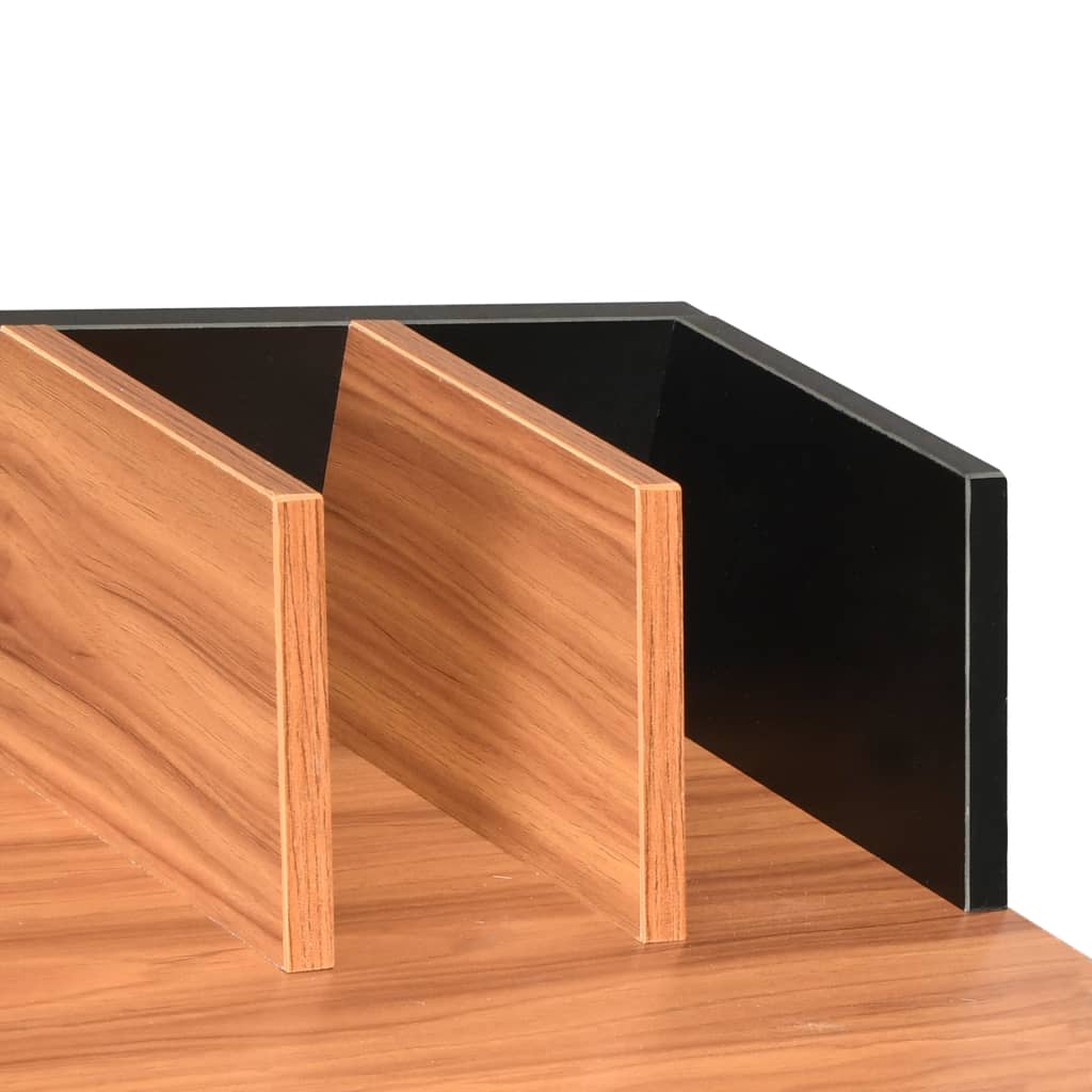 Bureau 80x50x84 cm zwart en bruin is nu te koop bij PeponiXL, paradijselijk wonen!