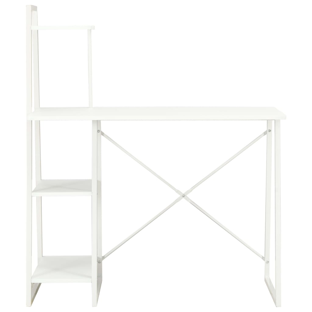 Bureau met schappen 102x50x117 cm wit is nu te koop bij PeponiXL, paradijselijk wonen!