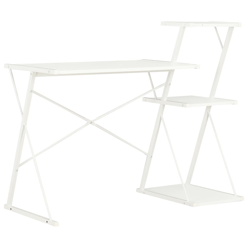 Bureau met schap 116x50x93 cm wit is nu te koop bij PeponiXL, paradijselijk wonen!