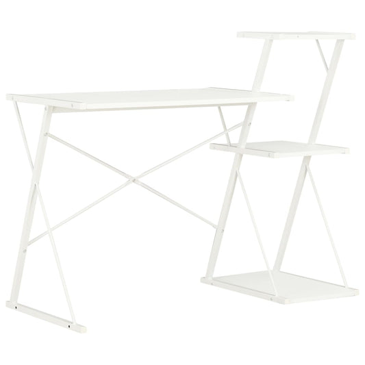 Bureau met schap 116x50x93 cm wit is nu te koop bij PeponiXL, paradijselijk wonen!