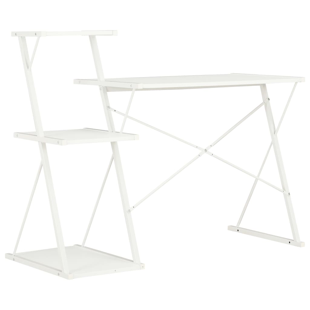 Bureau met schap 116x50x93 cm wit is nu te koop bij PeponiXL, paradijselijk wonen!