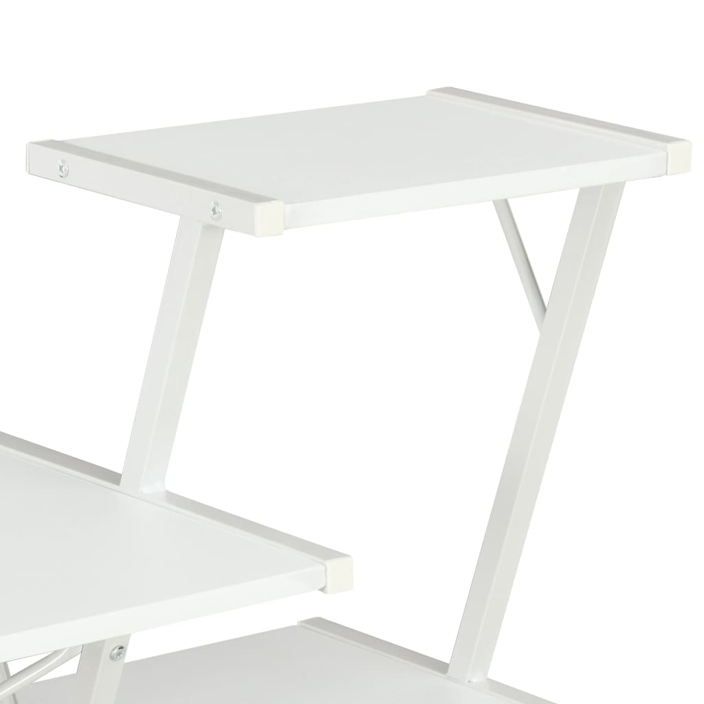 Bureau met schap 116x50x93 cm wit is nu te koop bij PeponiXL, paradijselijk wonen!