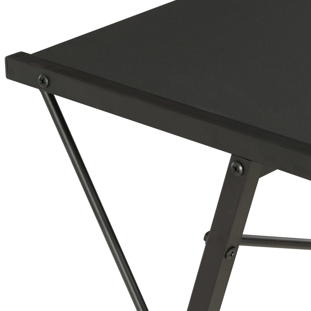 Bureau met schap 116x50x93 cm zwart is nu te koop bij PeponiXL, paradijselijk wonen!