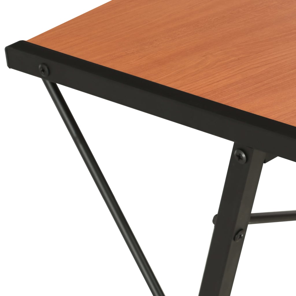 Bureau met schap 116x50x93 cm zwart en bruin is nu te koop bij PeponiXL, paradijselijk wonen!