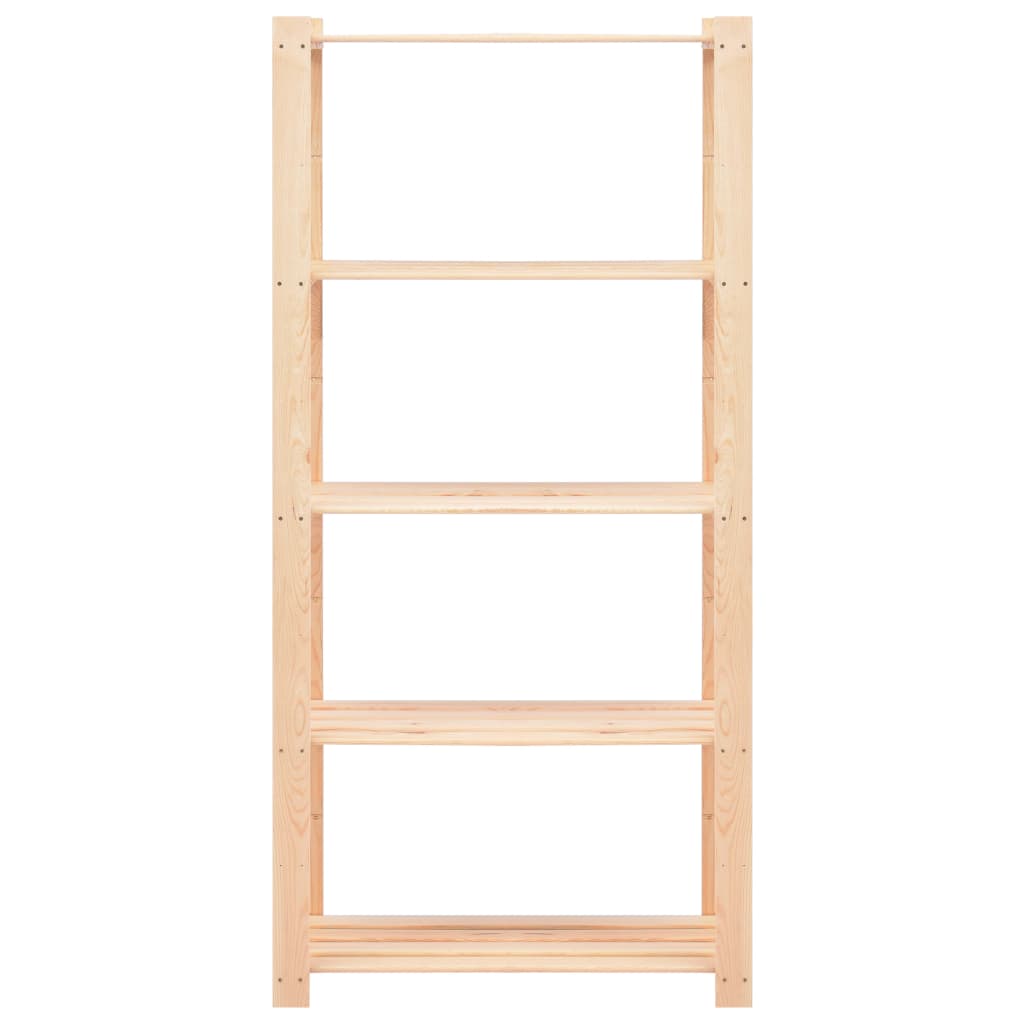 Opbergrek 5-laags 80x38x170 cm massief grenenhout 250 kg is nu te koop bij PeponiXL, paradijselijk wonen!