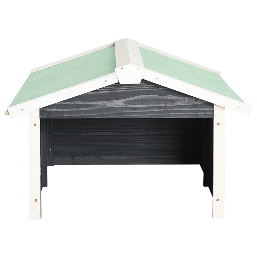 Overkapping voor grasmaaier 72x87x50 cm vurenhout grijs en wit is nu te koop bij PeponiXL, paradijselijk wonen!