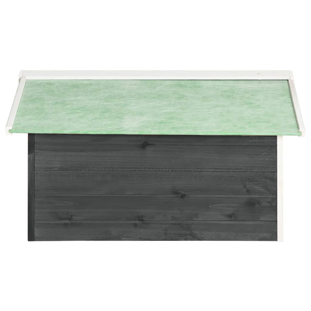 Overkapping voor grasmaaier 72x87x50 cm vurenhout grijs en wit is nu te koop bij PeponiXL, paradijselijk wonen!