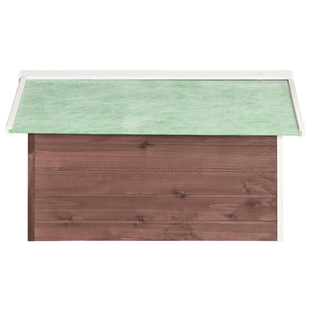 Overkapping voor grasmaaier 72x87x50 cm vurenhout mokka en wit is nu te koop bij PeponiXL, paradijselijk wonen!