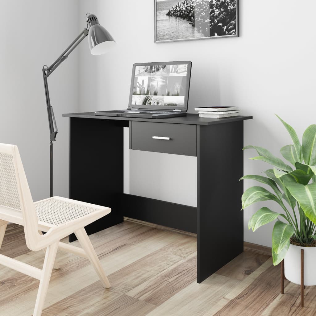Bureau 100x50x76 cm bewerkt hout wit is nu te koop bij PeponiXL, paradijselijk wonen!