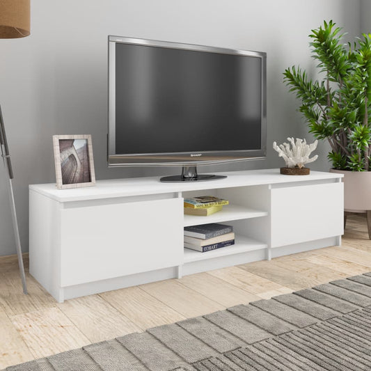 Tv-meubel 140x40x35,5 cm bewerkt hout wit is nu te koop bij PeponiXL, paradijselijk wonen!