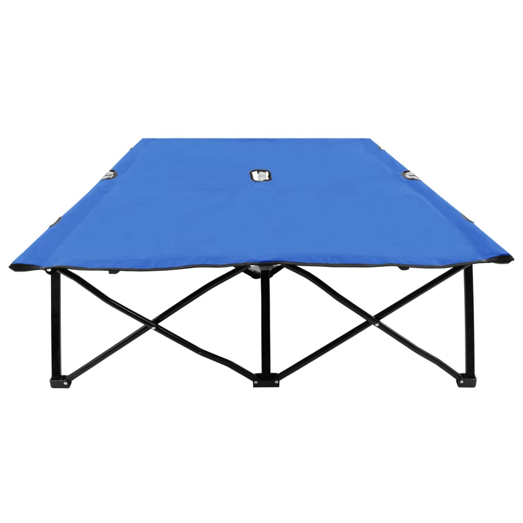 Ligbed 2-persoons inklapbaar staal blauw is nu te koop bij PeponiXL, paradijselijk wonen!