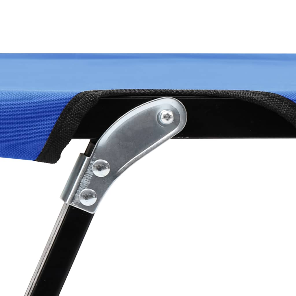 Ligbed 2-persoons inklapbaar staal blauw is nu te koop bij PeponiXL, paradijselijk wonen!
