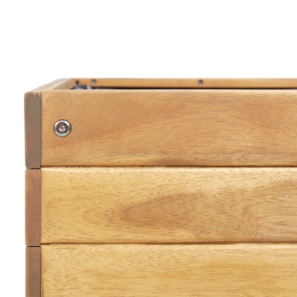 Plantenbak verhoogd 78,5x58,5x78,5 cm massief acaciahout is nu te koop bij PeponiXL, paradijselijk wonen!