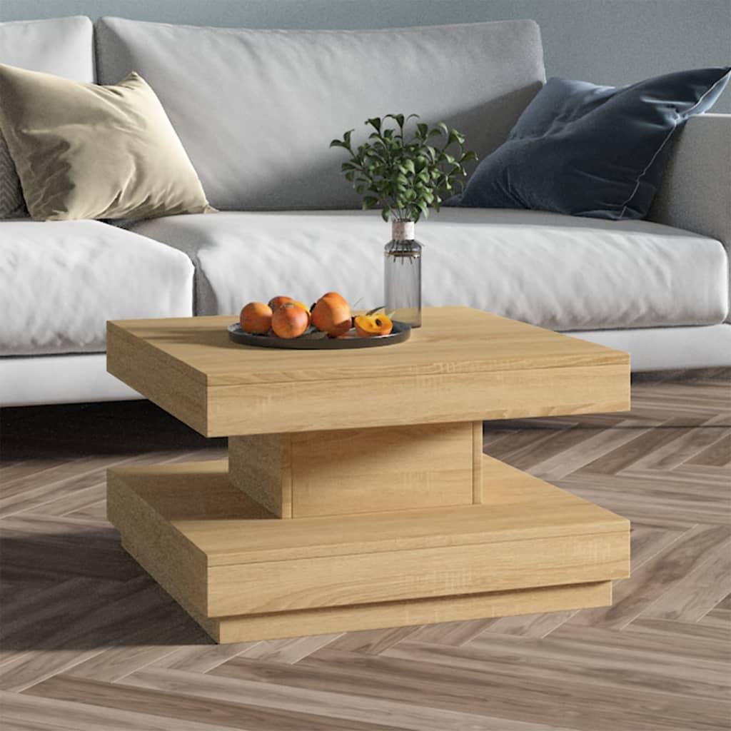 Salontafel 60x60x35 cm MDF lichtbruin is nu te koop bij PeponiXL, paradijselijk wonen!