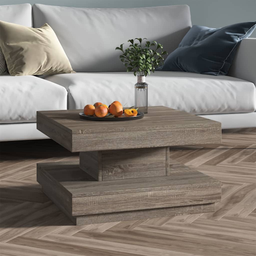 Salontafel 60x60x35 cm MDF grijs is nu te koop bij PeponiXL, paradijselijk wonen!